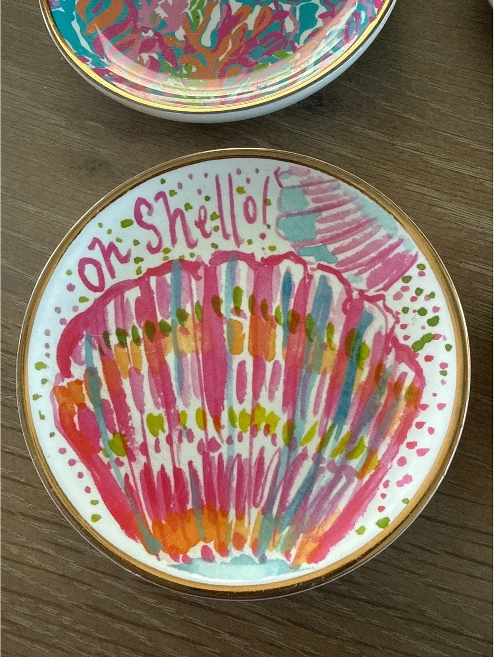 Lilly Pulitzer Set of 4 Ceramic Coasters with Decorative Box